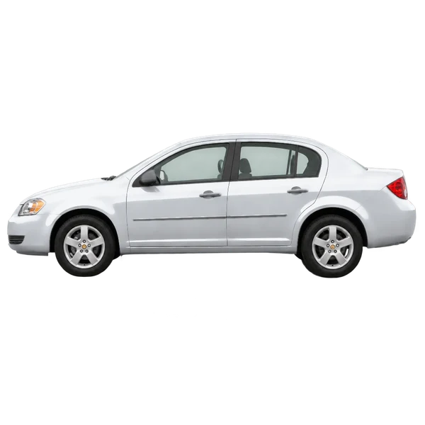 2010 Chevrolet Cobalt in Silber, Ansicht: Seite (nach links gerichtet)