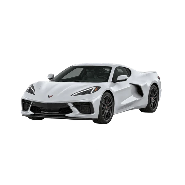 Chevrolet Corvette E-Ray 2026 argent, vue trois-quarts avant (orienté vers la gauche)