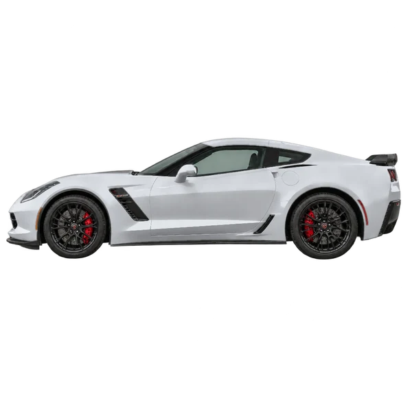 Chevrolet Corvette Z06 2017 argent, vue côté (vers la gauche)