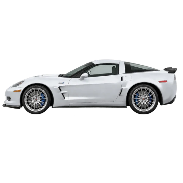 silver 2011 Chevrolet Corvette ZR1 side (facing left) view
