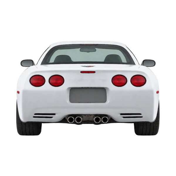 Chevrolet Corvette 2001 prata, vista traseira