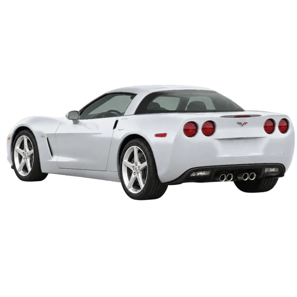 シルバーの2011 Chevrolet Corvette（リア斜め（左向き）ビュー）