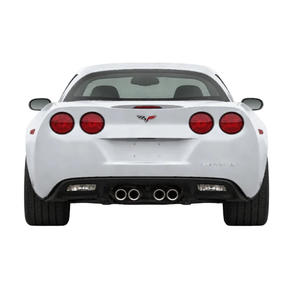 シルバーの2011 Chevrolet Corvette（リアビュー）