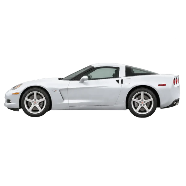 シルバーの2011 Chevrolet Corvette（側面（左向き）ビュー）