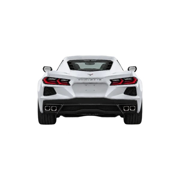2024 Chevrolet Corvette in Silber, Ansicht: Heck