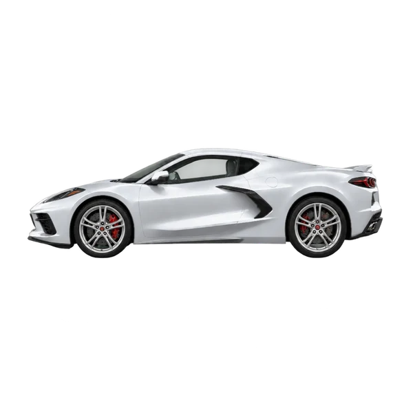 2024 Chevrolet Corvette in Silber, Ansicht: Seite (nach links gerichtet)
