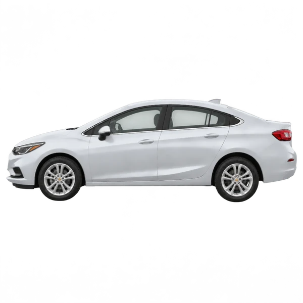 2018 Chevrolet Cruze in Silber, Ansicht: Seite (nach links gerichtet)