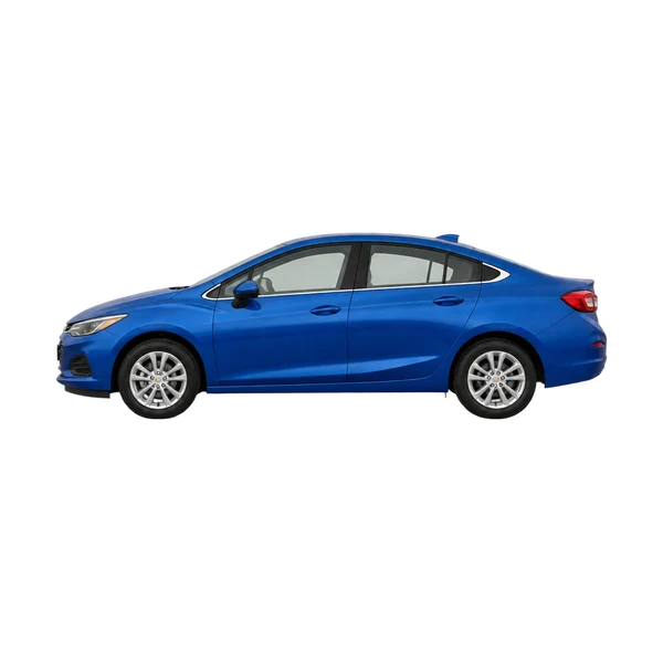 Chevrolet Cruze 2020 bleu, vue côté (vers la gauche)