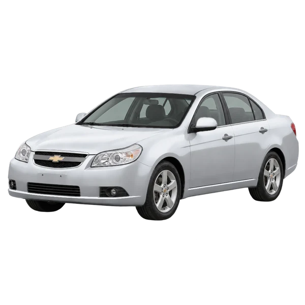 Chevrolet Epica 2004 prata, vista dianteira em três quartos (voltada para a esquerda)
