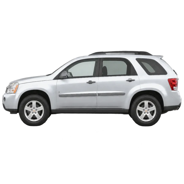 Chevrolet Equinox 2005 argent, vue côté (vers la gauche)