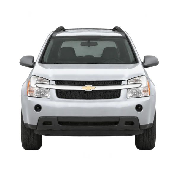 Chevrolet Equinox 2007 باللون فضي، منظر أمامي