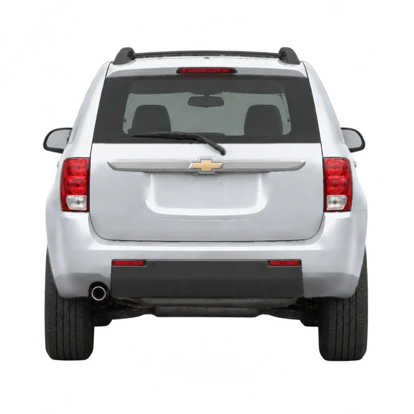 Chevrolet Equinox 2007 باللون فضي، منظر من الخلف