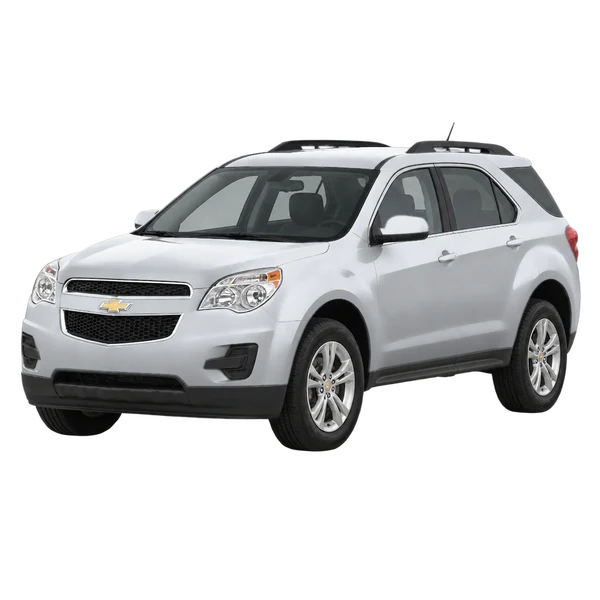 Chevrolet Equinox 2012 باللون فضي، منظر منظر أمامي بزاوية ثلاثة أرباع (متجه لليسار)