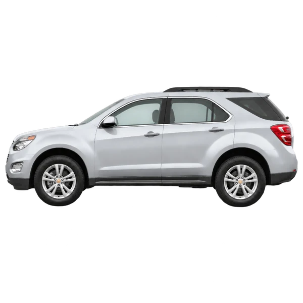 Chevrolet Equinox 2016 prata, vista lateral (voltada para a esquerda)