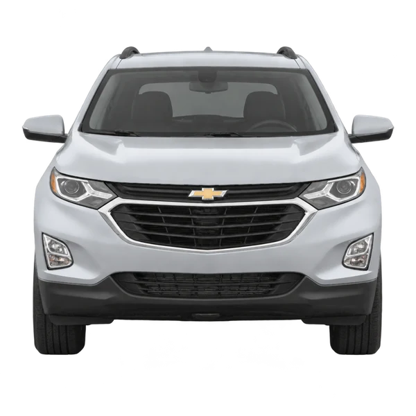 シルバーの2018 Chevrolet Equinox（正面ビュー）