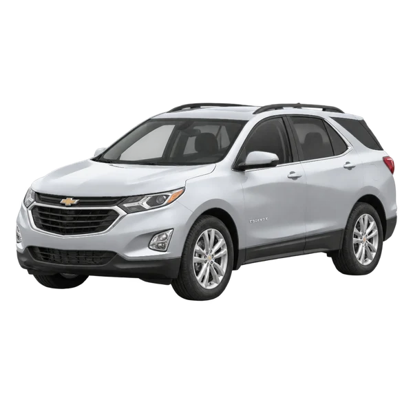 Chevrolet Equinox 2020 en plateado, vista frontal tres cuartos (hacia la izquierda)