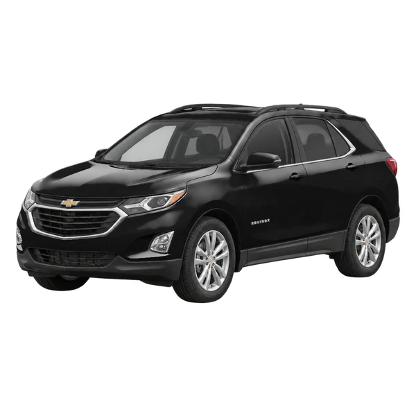 2021 Chevrolet Equinox in schwarz, Ansicht: Dreiviertelansicht vorne (nach links gerichtet)