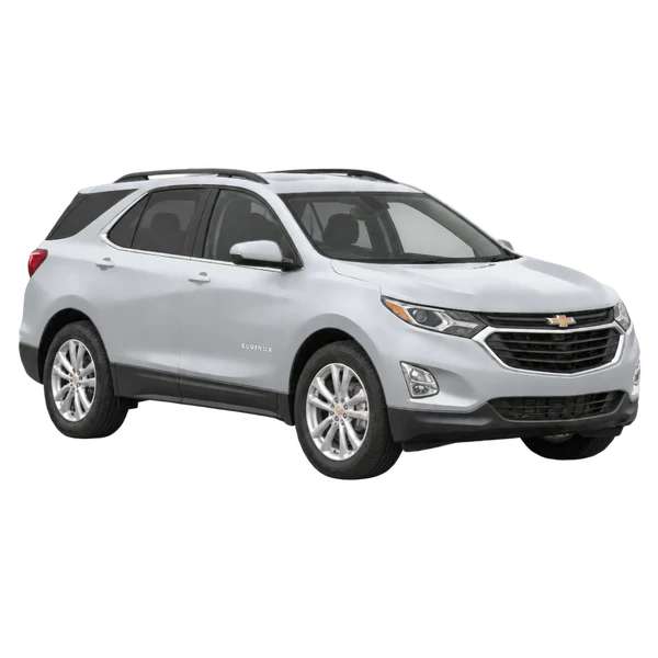 2021 Chevrolet Equinox in Silber, Ansicht: Dreiviertelansicht vorne (nach rechts)