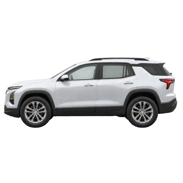 2026 Chevrolet Equinox in Silber, Ansicht: Seite (nach links gerichtet)