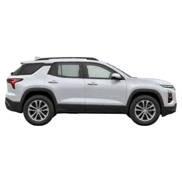 2026 Chevrolet Equinox in Silber, Ansicht: Seite (nach rechts gewandt)