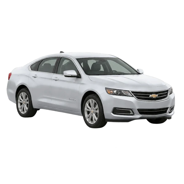 Chevrolet Impala 2015 en plateado, vista frontal tres cuartos (hacia la izquierda)