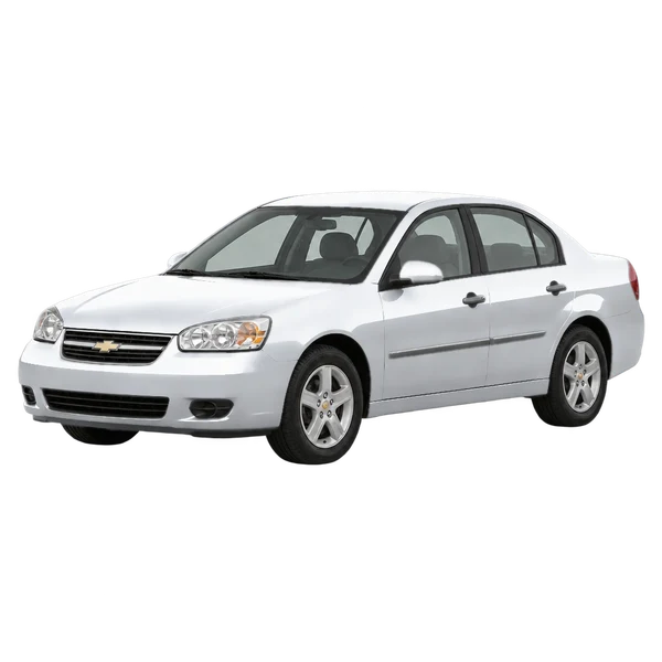 Chevrolet Malibu 2005 argent, vue trois-quarts avant (orienté vers la gauche)
