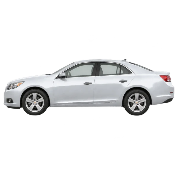 2014 Chevrolet Malibu in Silber, Ansicht: Seite (nach links gerichtet)