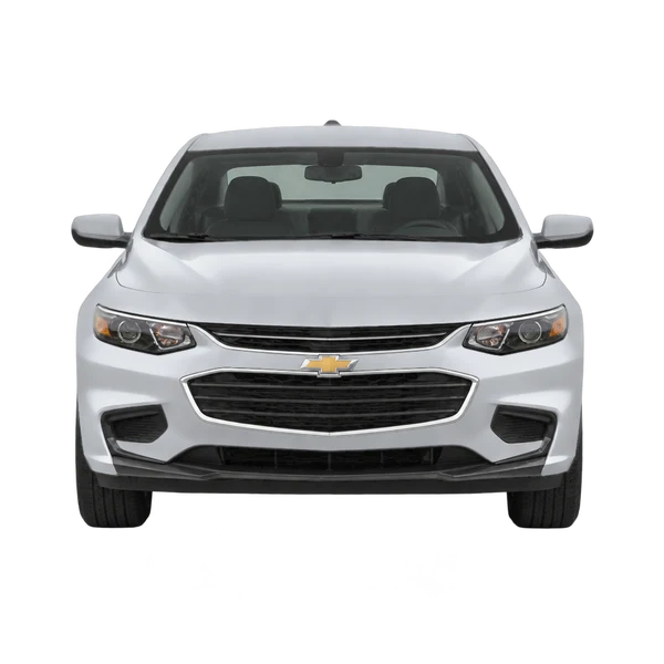 Chevrolet Malibu 2016 باللون فضي، منظر أمامي