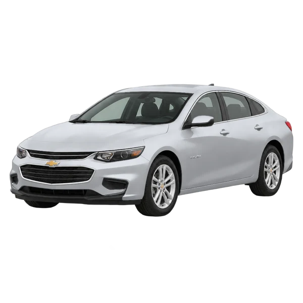 2021 Chevrolet Malibu in Silber, Ansicht: Dreiviertelansicht vorne (nach links gerichtet)
