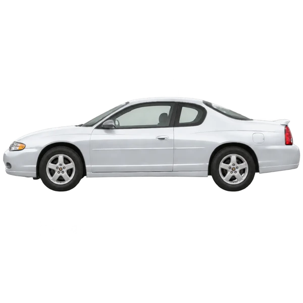 2001 Chevrolet Monte Carlo in Silber, Ansicht: Seite (nach links gerichtet)