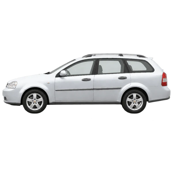 シルバーの2007 Chevrolet Nubira（側面（左向き）ビュー）