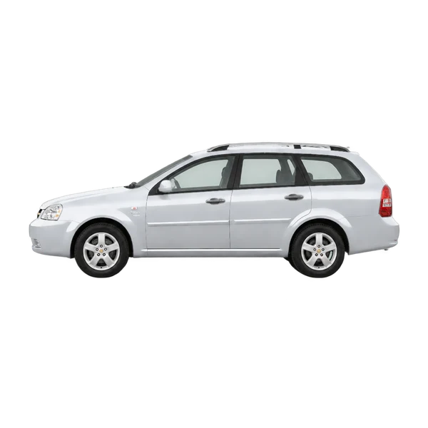 Chevrolet Nubira 2008 باللون فضي، منظر جانبي (متجه إلى اليسار)
