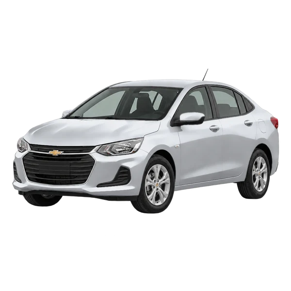 Chevrolet Onix 2021 prata, vista dianteira em três quartos (voltada para a esquerda)