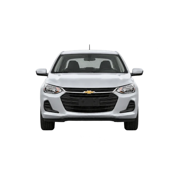 Chevrolet Onix 2024 prata, vista frente