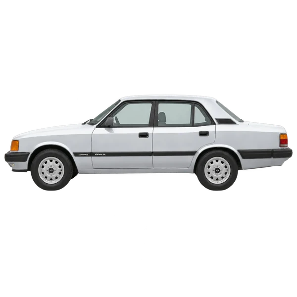 シルバーの1992 Chevrolet Opala（側面（左向き）ビュー）
