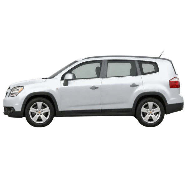 Chevrolet Orlando 2015 en plateado, vista lateral (mirando a la izquierda)