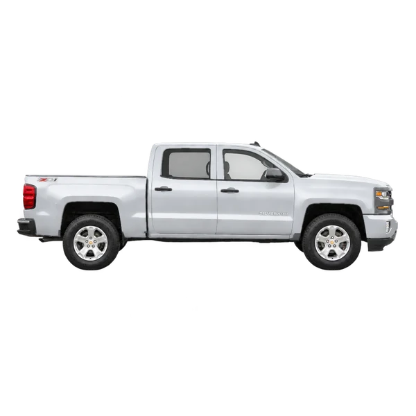 2018 Chevrolet Silverado 1500 in Silber, Ansicht: Seite (nach rechts gewandt)