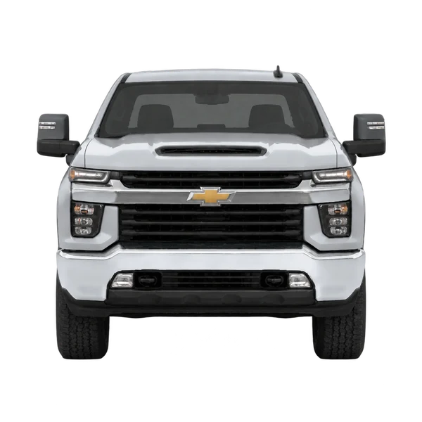 Chevrolet Silverado HD 2022 argent, vue avant