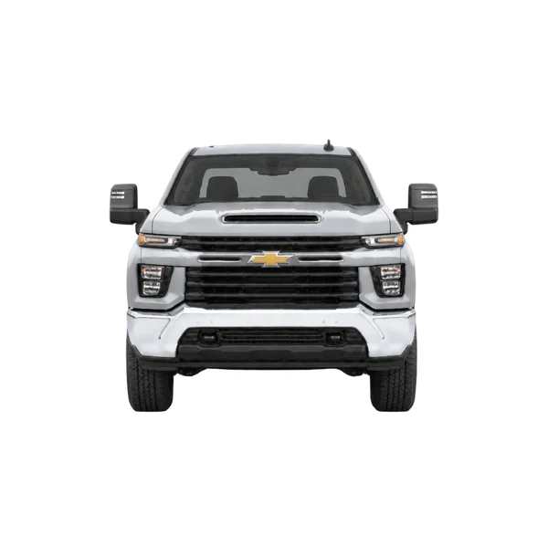 Chevrolet Silverado HD 2023 argent, vue avant