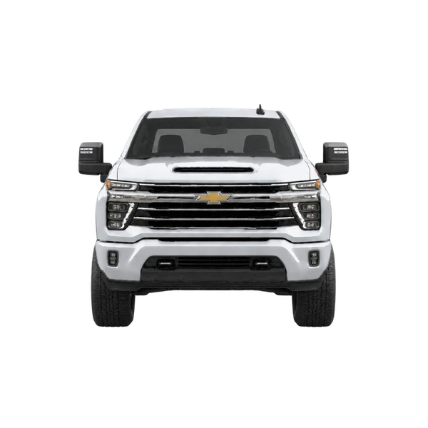 Chevrolet Silverado HD 2024 argent, vue avant