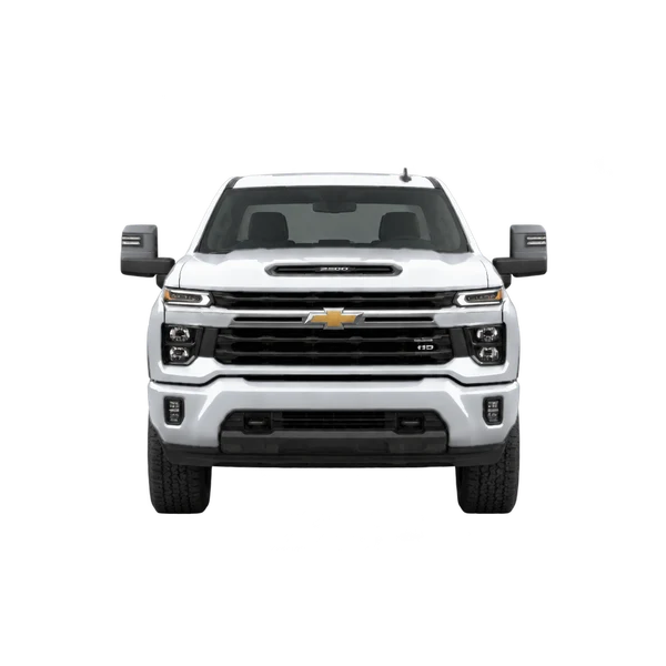 Chevrolet Silverado HD 2027 argent, vue avant