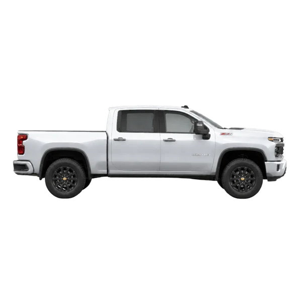 Chevrolet Silverado HD 2027 argent, vue profil (tourné vers la droite)