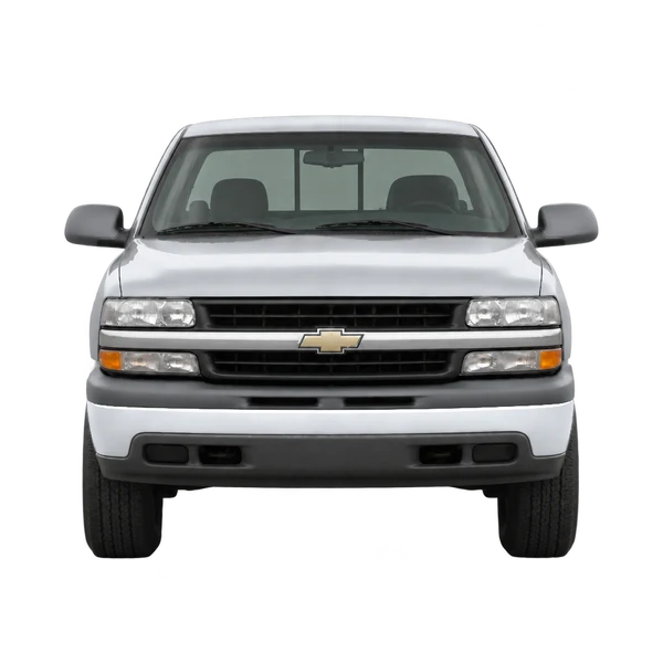 Chevrolet Silverado 1999 prata, vista frente