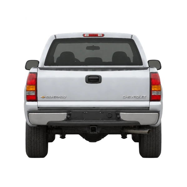Chevrolet Silverado 1999 prata, vista traseira