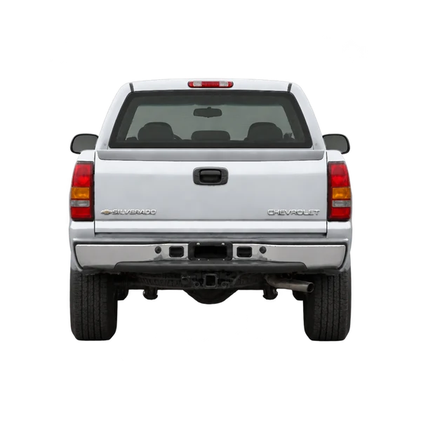 Chevrolet Silverado 2002 argent, vue arrière