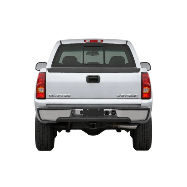 2004 Chevrolet Silverado in Silber, Ansicht: Heck