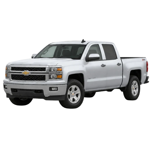 2016 Chevrolet Silverado in Silber, Ansicht: Dreiviertelansicht vorne (nach links gerichtet)