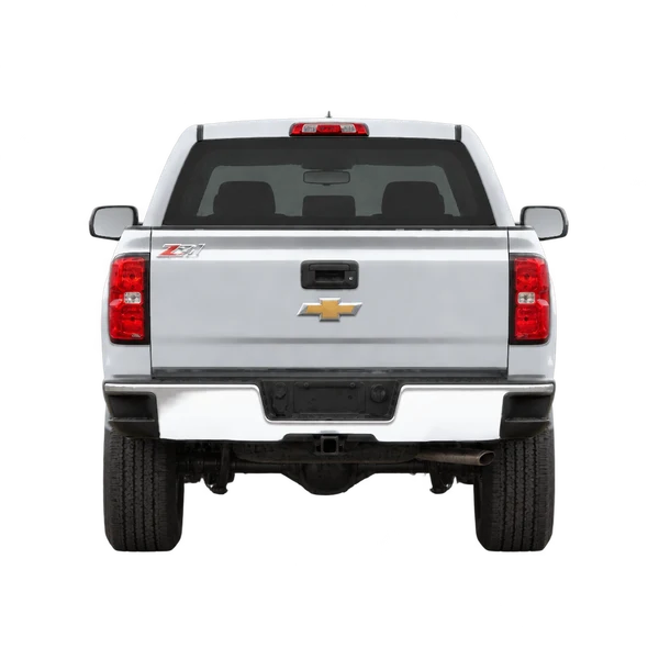Chevrolet Silverado 2016 prata, vista traseira