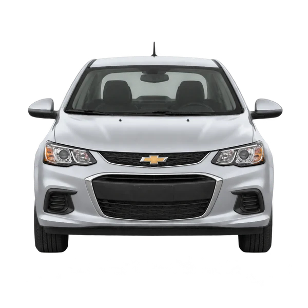 Chevrolet Sonic 2017 prata, vista frente