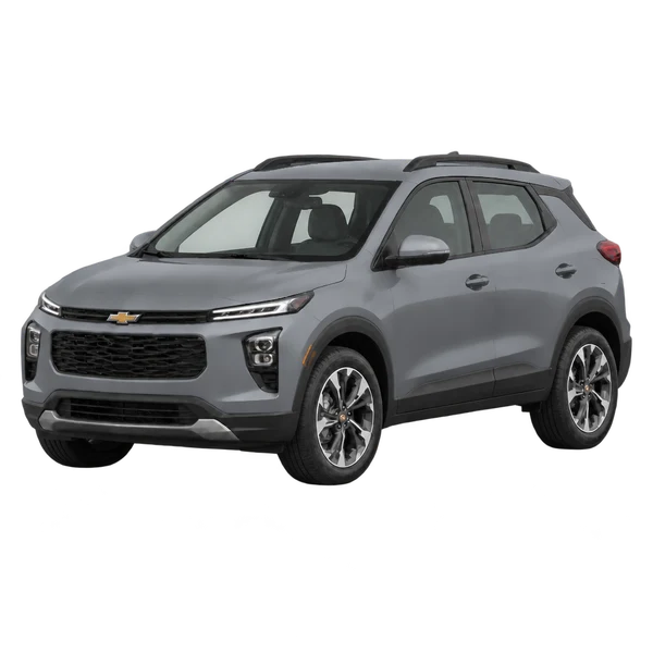 Chevrolet Spark EUV 2026 gris, vue trois-quarts avant (orienté vers la gauche)